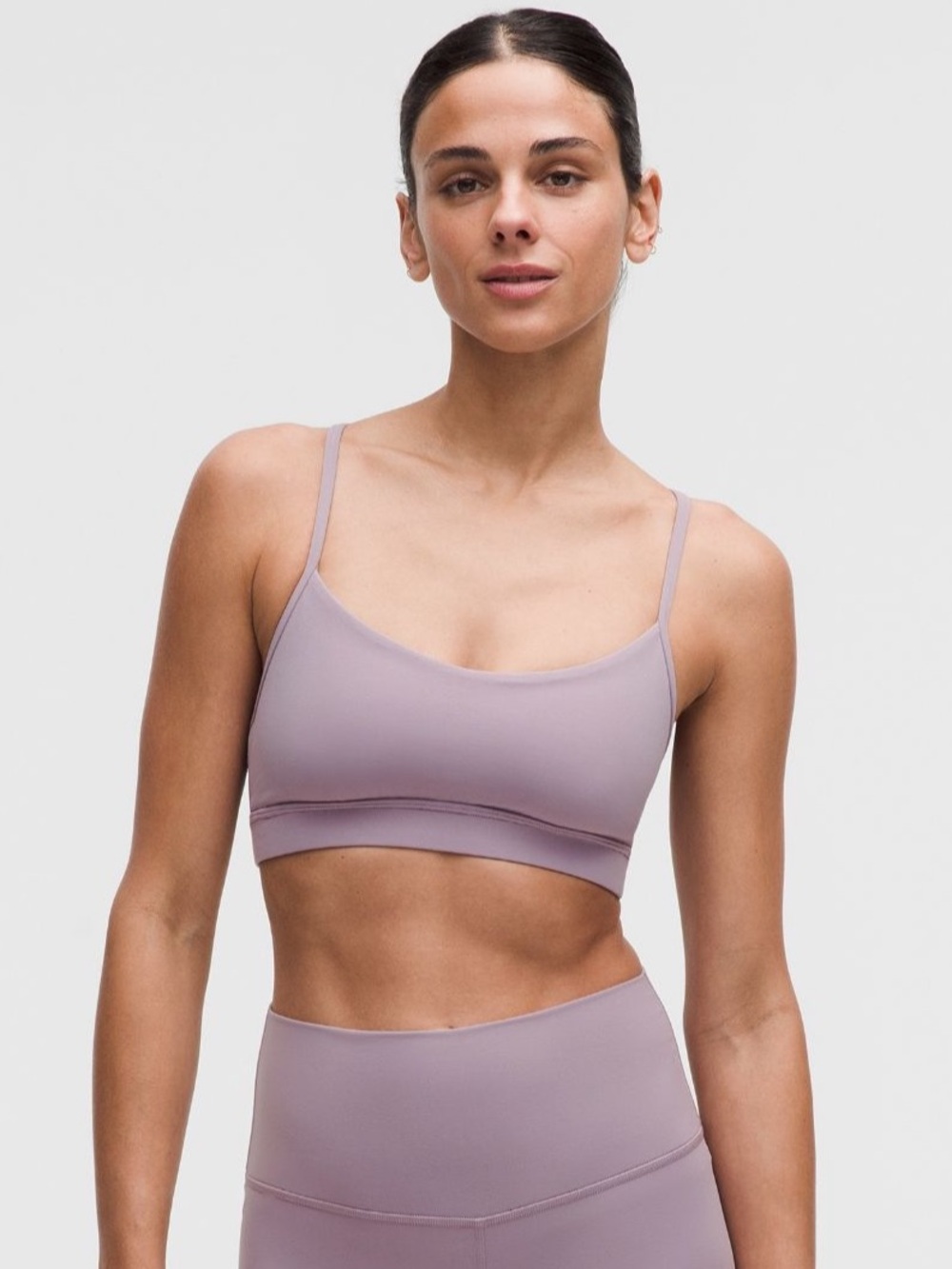 Lululemon Flow Y Bra Nulu Light Support, A-C Cups - Lotus Lavender